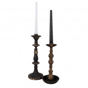 26Y5454 Candelabro 30 cm Nero Color oro Ferro Candeliere