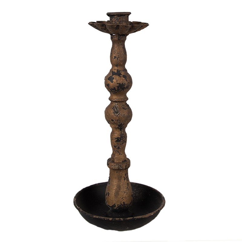 6Y5455 Candelabro 25 cm Nero Ferro Candeliere