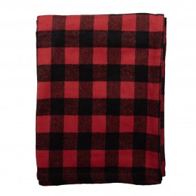 2KT060.145 Couverture 130x170 cm Rouge Noir Polyester Losanges Plaid