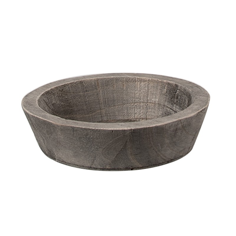 6H2323 Decorative Bowl Ø 15x4 cm Brown Wood