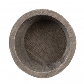 26H2323 Decorative Bowl Ø 15x4 cm Brown Wood