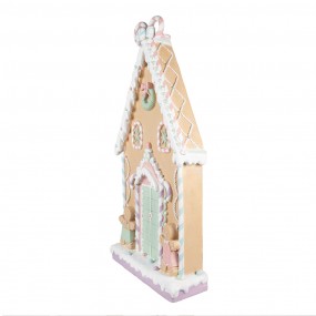 25PR0137 Gingerbread house 50x15x93 cm Brown Ceramic material Gingerbread house