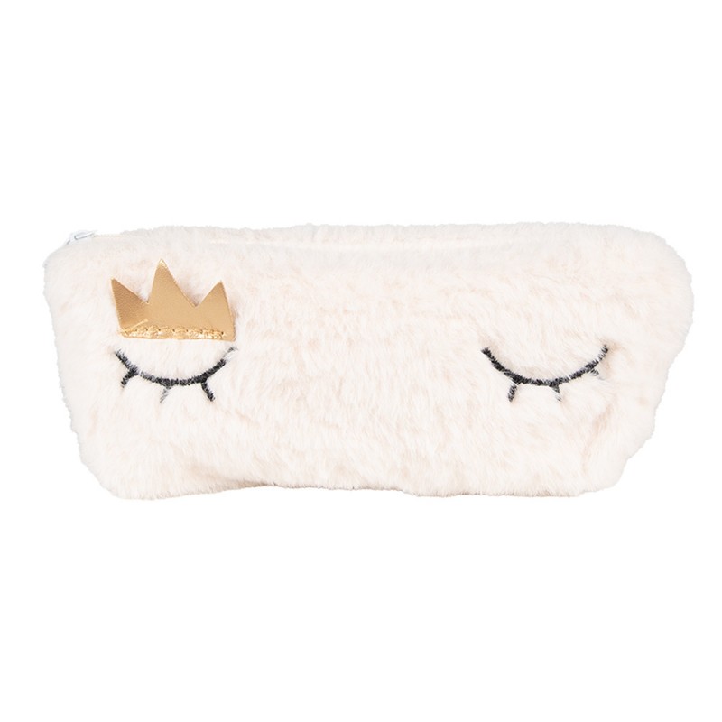 JZWA0206 Wallet 21x10 cm White Synthetic Eyes Makeup Bag