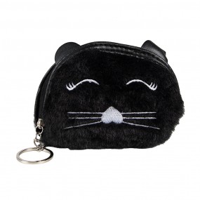 2JZWA0213 Wallet 12x9 cm Black Synthetic Cat Makeup Bag