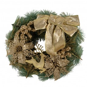 265770 Corona di Natale Ø 30 cm Color oro Plastica