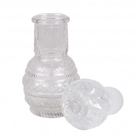 26GL4890 Decoratie Fles 50 ml Transparant Glas