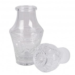 26GL4892 Decoratie Fles 50 ml Transparant Glas