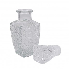 26GL4895 Decoratie Fles 250 ml Transparant Glas