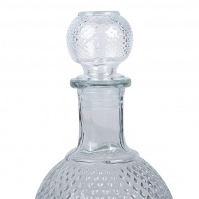 26GL4896 Decoratie Fles 525 ml Transparant Glas