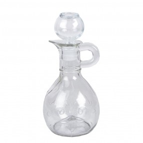 26GL4898 Decoratie Fles 175 ml Transparant Glas