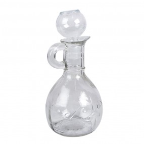 26GL4898 Decoratie Fles 175 ml Transparant Glas