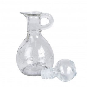 26GL4898 Decoratie Fles 175 ml Transparant Glas