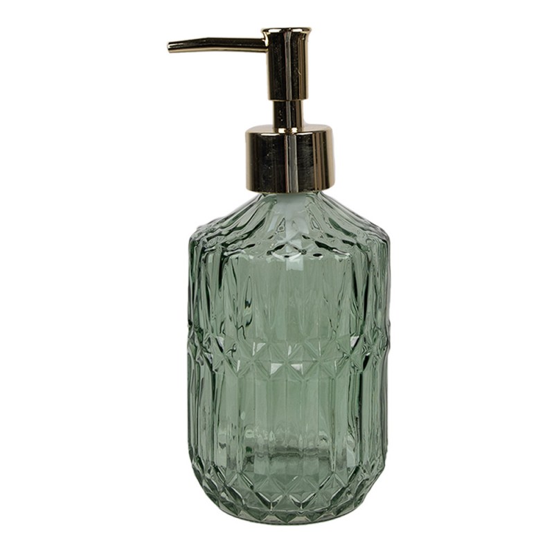 6GL4902 Soap Dispenser 400 ml Green Glass Soap Pump