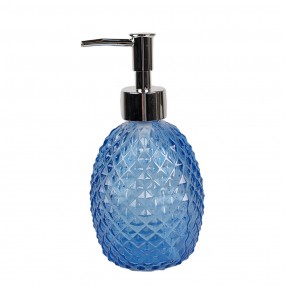 26GL4904 Zeepdispenser 350 ml Blauw Glas Zeeppompje