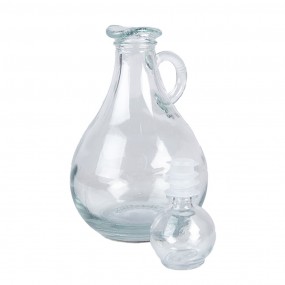 26GL4905 Decoratie Fles 325 ml Transparant Glas