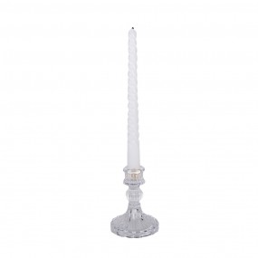 26GL4907 Candelabro Ø 8x11 cm Trasparente Vetro