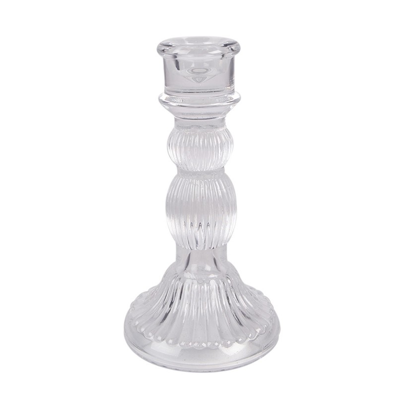 6GL4909 Candle holder Ø 8x15 cm Transparent Glass