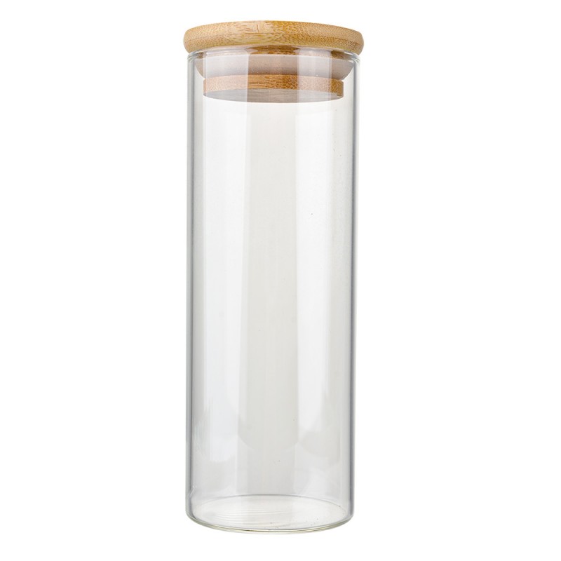 6GL4910L Storage Jar Ø 5x16 cm Transparent Glass