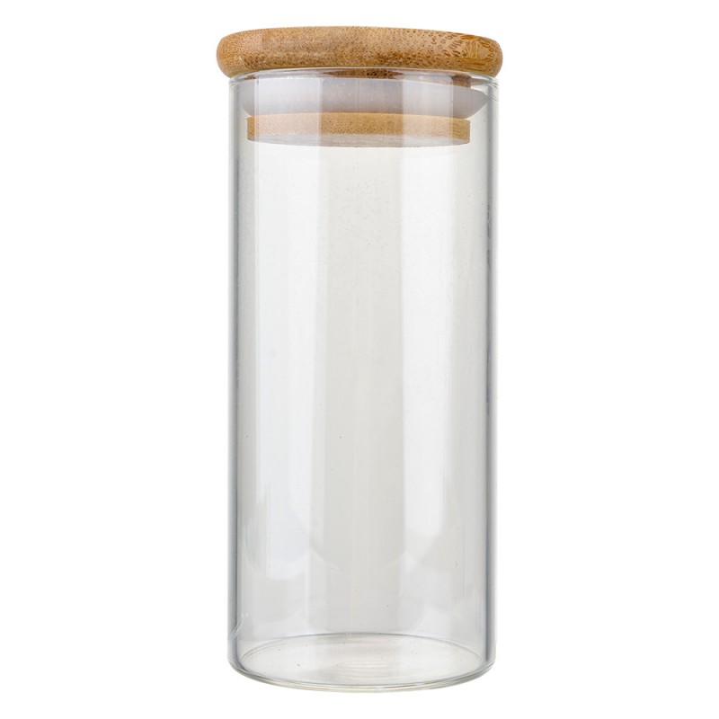 6GL4910M Pot de stockage Ø 5x13 cm Transparent Verre