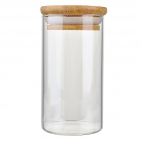 26GL4910S Storage Jar Ø 5x11 cm Transparent Glass