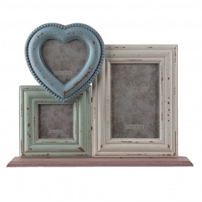 22F0896 Photo Frame 10x10 7x7 10x15 cm Blue Green MDF Rectangle Picture Frame