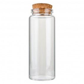 26GL4912M Storage Jar Ø 4x13 cm Transparent Glass