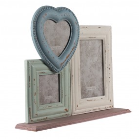 22F0896 Photo Frame 10x15 cm Blue Green MDF Rectangle Picture Frame