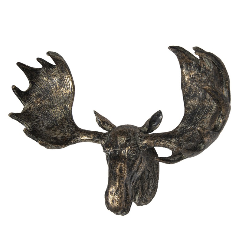 6PR2865 Figurine Moose 43x20x40 cm Brown Polyresin Moose Home Accessories