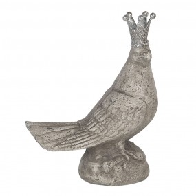 26PR2868 Figurine Dove 19x10x24 cm Grey Polyresin Home Accessories