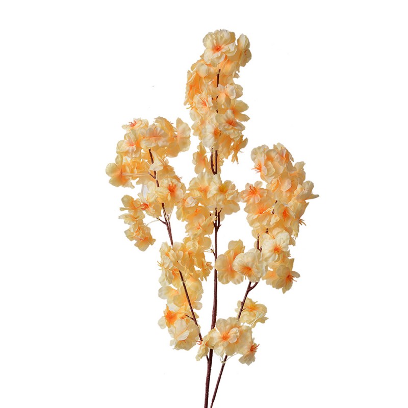 5PL0077 Artificial Flower 106 cm Yellow Plastic Decorative Branch