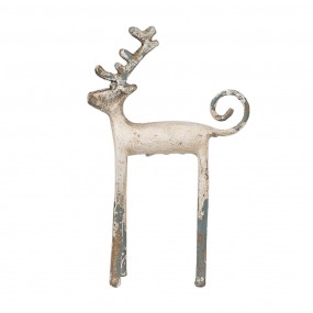 26Y5660 Decorative Figurine Deer 16x5x25 cm Beige Metal