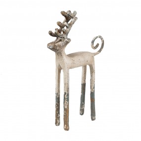 26Y5660 Decorative Figurine Deer 16x5x25 cm Beige Metal