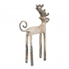 26Y5660 Decorative Figurine Deer 16x5x25 cm Beige Metal