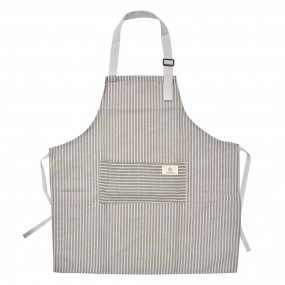 2KT041.036G Kitchen Apron 65x70 cm Grey Polyester Stripes