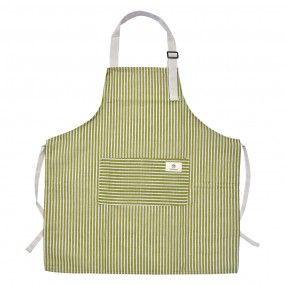 2KT041.036GR Grembiule da cucina 65x70 cm Verde Poliestere Strisce