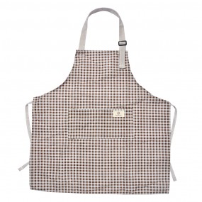 2KT041.037G Kitchen Apron 65x70 cm Brown Polyester Diamonds