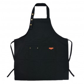 2KT041.038 Grembiule da cucina 75x65 cm Nero Poliestere