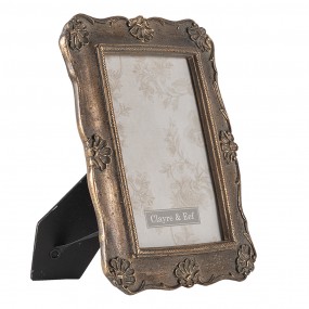 22F0827 Photo Frame 10x15 cm Gold colored Polyresin Rectangle Picture Frame