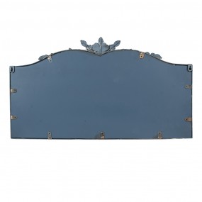 252S316 Miroir 69x4x39 cm Bleu Gris Métal Verre Miroir mural