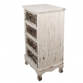 25H0699 Buffet 44x35x81 cm Beige Bois Commode