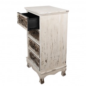 25H0699 Buffet 44x35x81 cm Beige Bois Commode