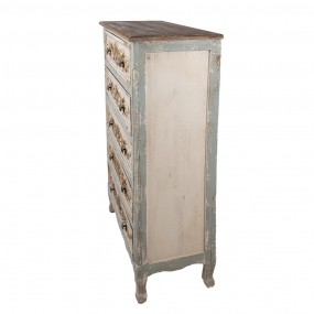 25H0700 Buffet 79x37x120 cm Beige Bois Commode