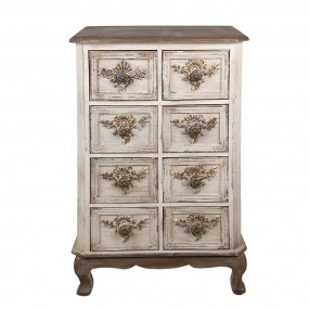 25H0701 Dresser 60x37x100 cm Beige Wood Chest of Drawers