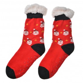 2JZSK0028 Chaussettes de Noël one size Rouge Synthétique