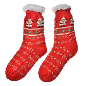 2JZSK0031 Chaussettes de Noël one size Rouge Synthétique