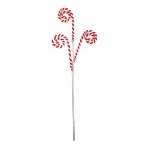 265849 Décoration de Noël Canne en sucre d'orge 66 cm Rouge Plastique