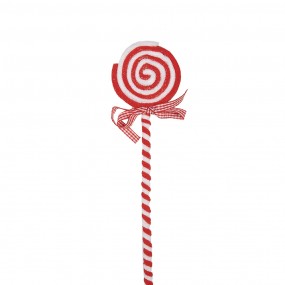 265851 Christmas Decoration Lollipop 41 cm Red White Plastic