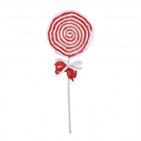 265853 Christmas Decoration Lollipop 41 cm Red Plastic