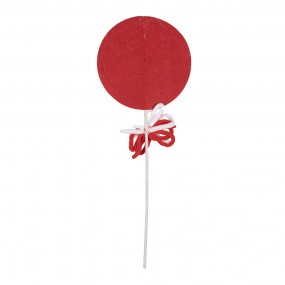 265853 Christmas Decoration Lollipop 41 cm Red Plastic