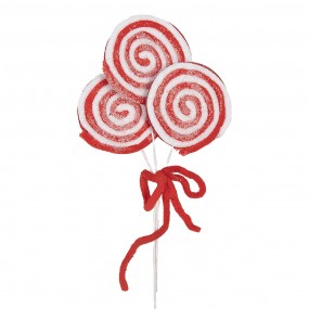 265854 Christmas Decoration Lollipop 30 cm Red Plastic